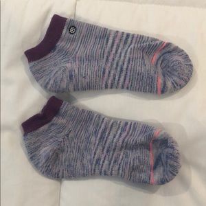 Stance Purple striped ankle socks